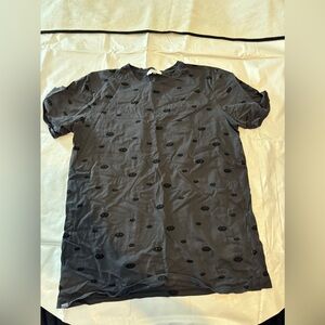 Wesc Vibes T-Shirt Gray and Black Size XXL